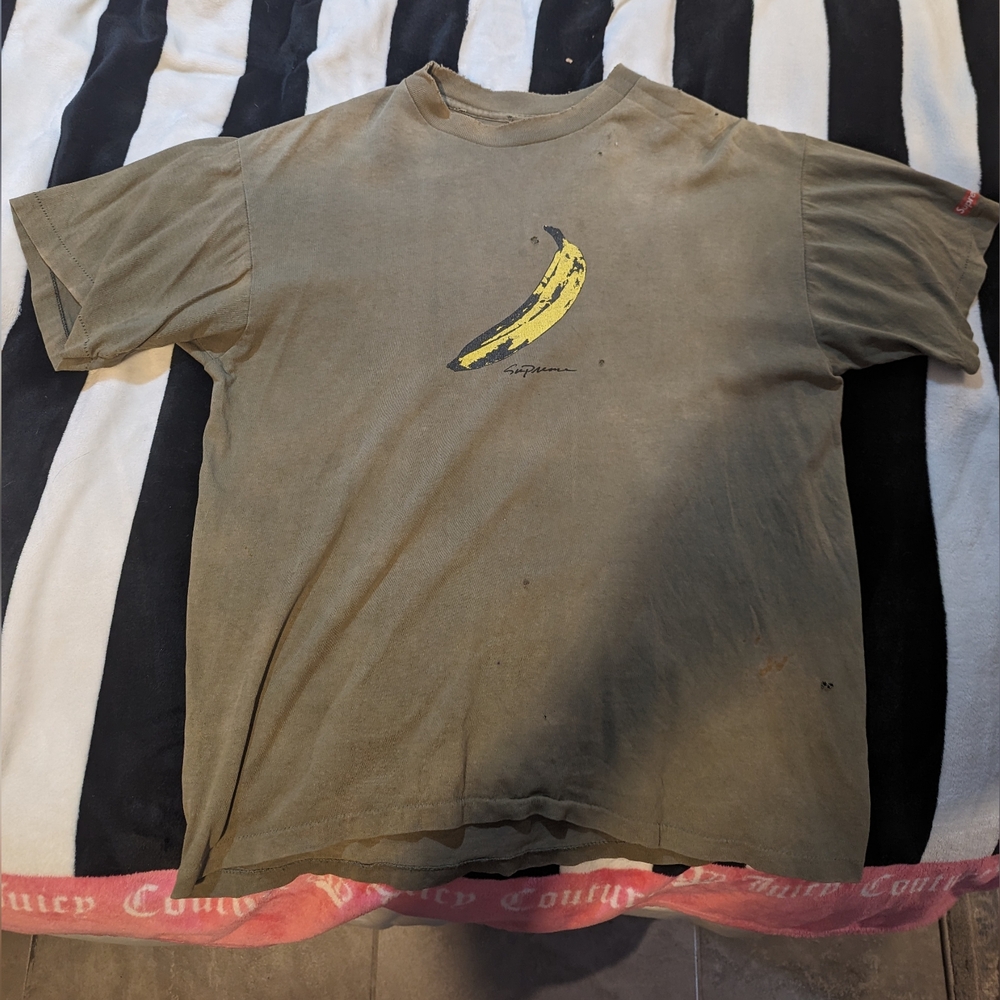 Supreme Vintage Andy Warhol Banana shirt Large